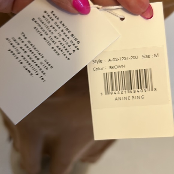 Anine Bing Bay Dress Brown - Picture 8 of 9